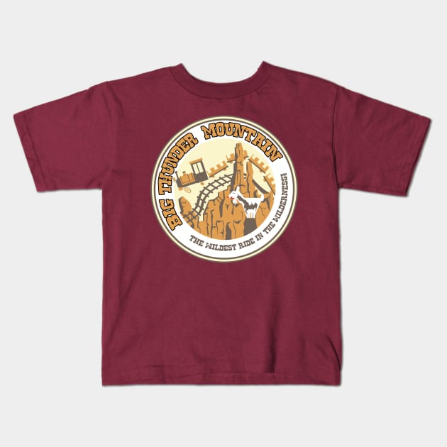 Big Thunder Mountain Kids T-Shirt by brodiehbrockie